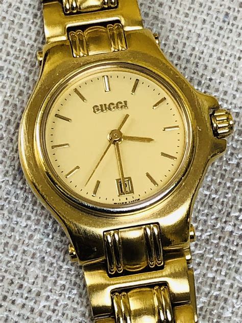 gucci 9240l|Gucci 9240L Gold Tone Stainless Steel Quartz Watch 26mm .